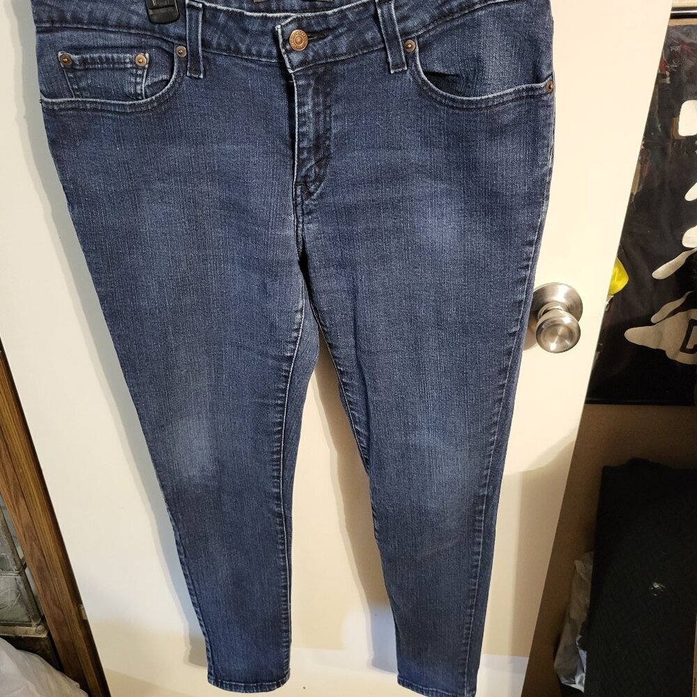 WOMANS LEVIS 535 LEGGING BLACK LABEL SZ 15